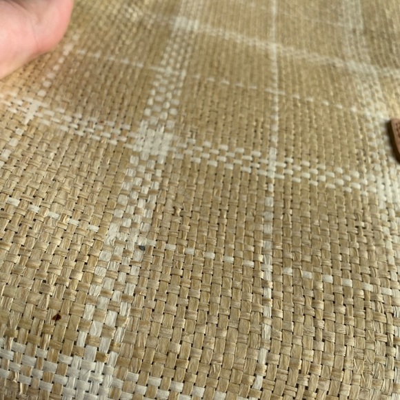 Kate SPADE JUTE BAG PLAID CHECK PRINT - Picture 7 of 11